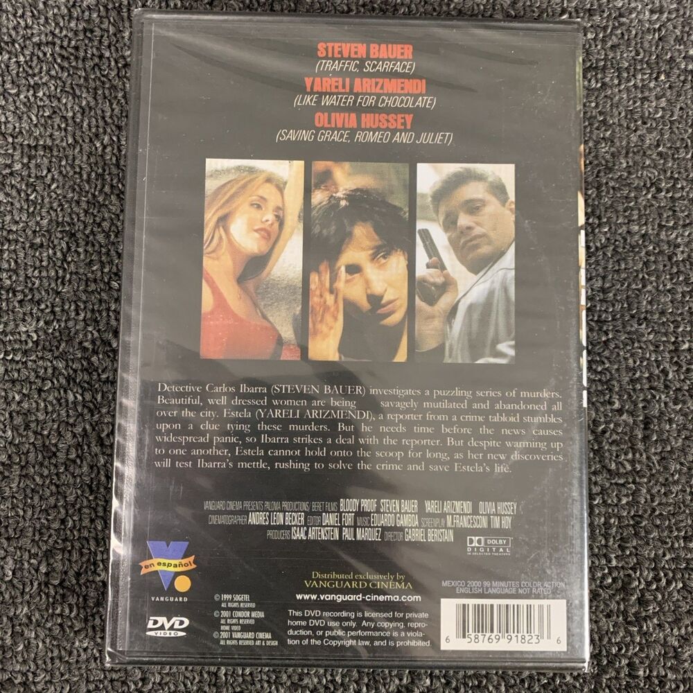 Bloody Proof (DVD) Gabriel Beristain, Steven Bauer, Olivia Hussey, BRAND NEW! - Picture 2 of 2